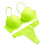Damen-Spitzen-Dessous-Set mit Stahlringen, grün 1