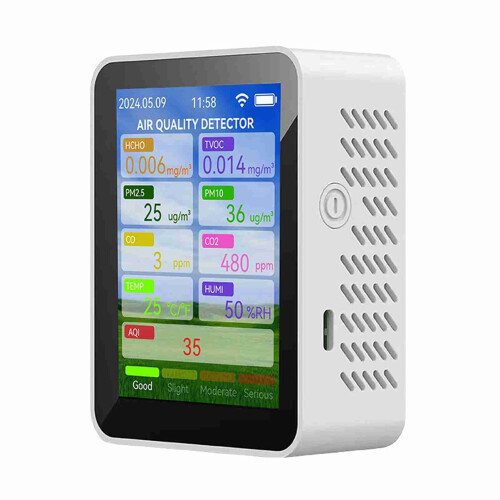 Monitor kvality ovzduší PM2.5CO2TeplotaVlhkost