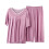Dame pyjamassæt med korte ærmer, pink XL 1