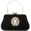 Pochette glitterata da donna, borsa da sera plissettata con 1