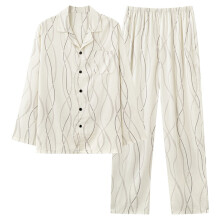 Conjunto de pijama felpudo de inverno feminino, manga comprida, tamanho grande.