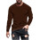 Herren Langarmshirt mit Rundhalsausschnitt, einfarbig 1