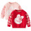 Pull en coton à col rond pour fille, imprimé graphique, 6 mois-5 ans 1