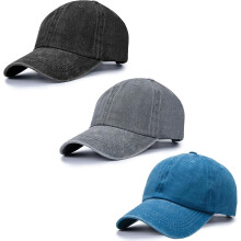 Vintage sepraná baseballová čepice unisex, nastavitelná, 1-3 kusy