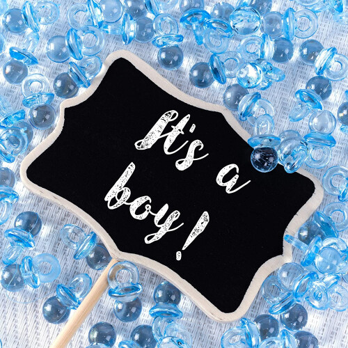 Mini akryl babysutter til babyshowerdekoration 50 stk. 2