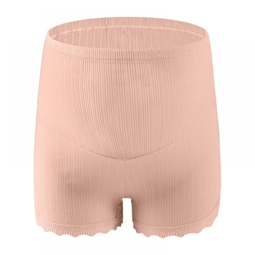 Women's maternity support shorts belly seamless mid-thigh