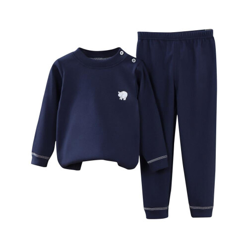 Mørkeblå sweatshirtsæt til babypige, 12 år