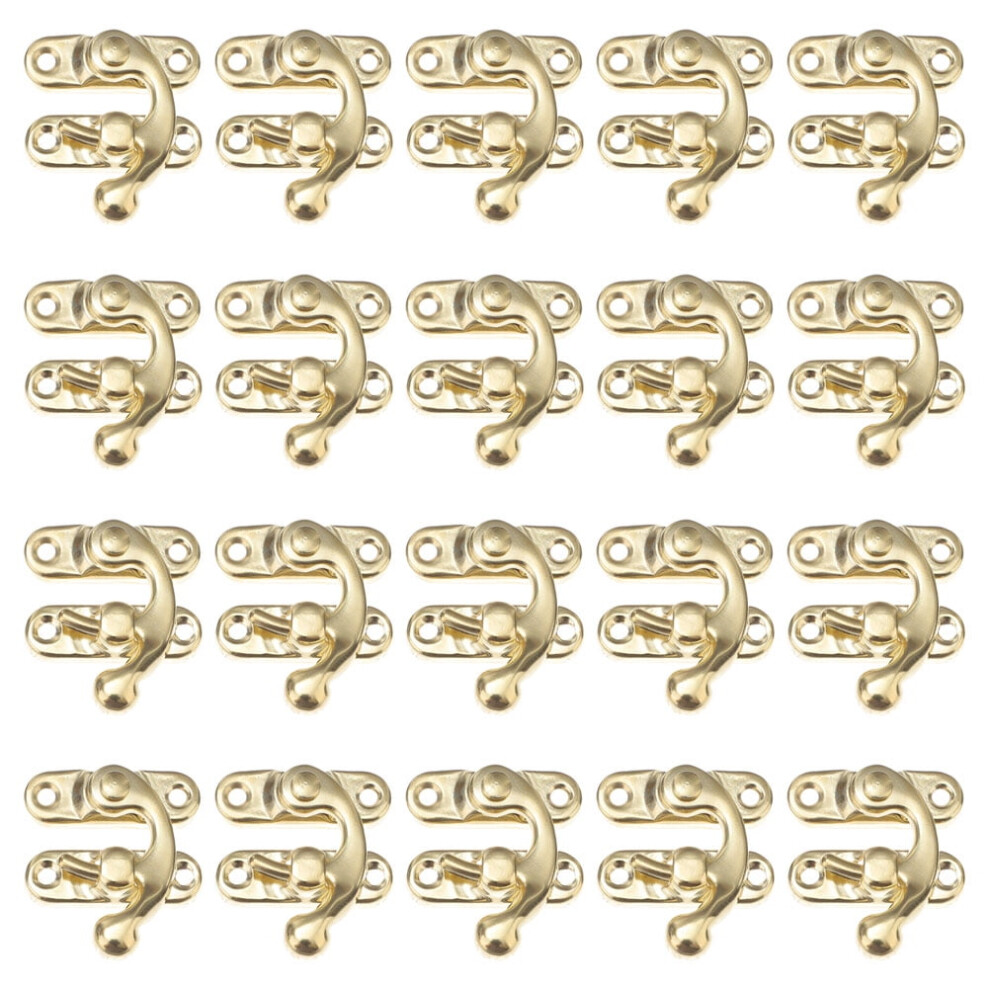 Vintage Hasp Clasp Latch Lock, Golden, 20 Pcs 9193271304937