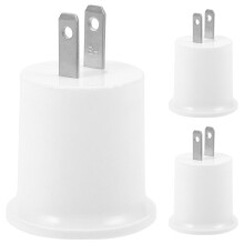 Adapter wtyczki do gniazda oświetleniowego z uchwytem na lampę, 3 sztuki