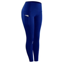 Yogaleggings med høy midje og lomme for magekontroll, 4-veis