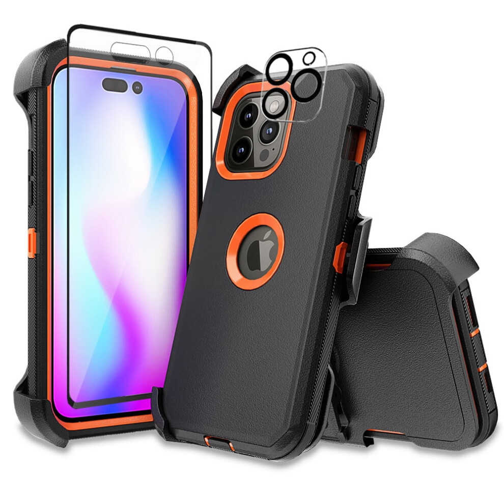 Iphone 14 Pro Max Case With Belt Clip And Screen Protector 9193271305866