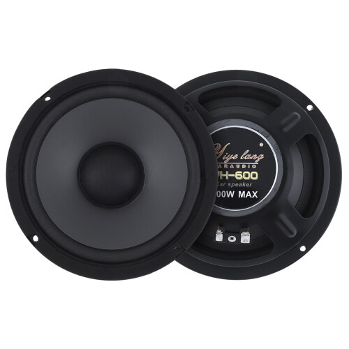 Alto-falante coaxial automotivo de 6,5 polegadas, 2 vias, 600 W, 1 par