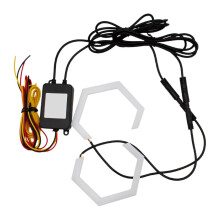 Δαχτυλίδια LED Angel Eye Halo RGB με Bluetooth Control2Pack