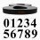 HONGDI modern floating house numbers black 8 inch 4