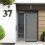 HONGDI modern floating house numbers black 8 inch 6