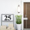 HONGDI modern floating house numbers black 8 inch 7