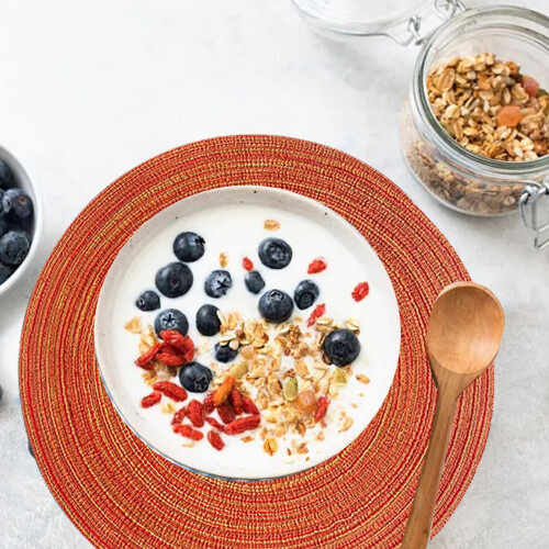 Wind Cotton ronde placemat geïsoleerd 38cm 1