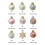 Christmas Ball Ornaments Set Plastic Pink Grey 33 pcs 2