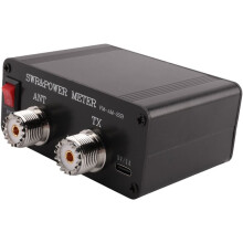 CQV-SWR120 120W SWR & Power Standing Wave Meter High Standing Wave Alarm Function 240 x 240 Full Color HD Display