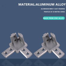 Paquete De 4 Serie 3030 Conector De Soporte De Esquina De 3 VÍAs Con Tornillos Para EstÁNdar 8 Mm Ranura De T Perfil De Aluminio De ExtrusiÓN