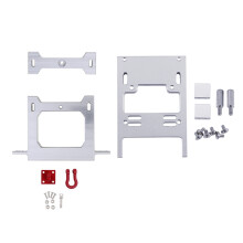 Viga MetáLica para Parachoques Trasero Servo Soporte de Montaje Fijo Piezas de ActualizacióN para WPL B14 B24 B16 B36 C14 C24 1/16 RC Car