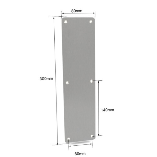 Stainless Steel Door Push Plate Kick Plate 2
