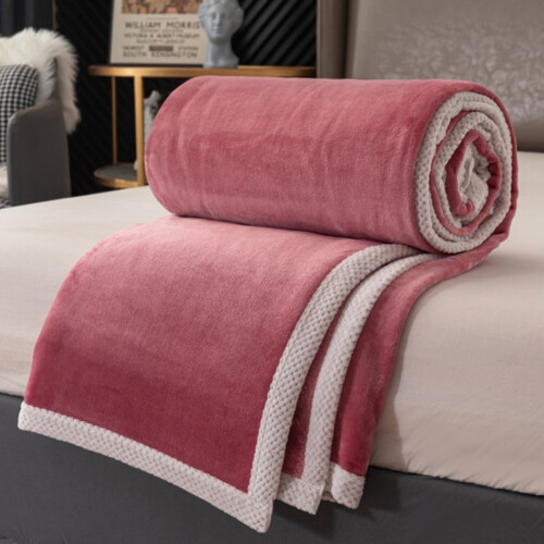Double-Sided Padded Fleece Flannel Blanket Full Size 1
