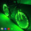 LED Bike Wheel Lights Green Waterproof 2-Pack 6