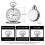 BOSHIYA quartz pocket watch for men with chain 3