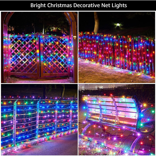 Christmas Net Lights 96 LED 5ft x 5ft 8 Modes 1