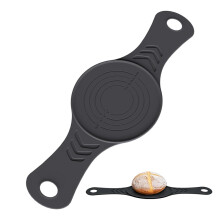 (Black) Silicone Bread Sling Mat for Dutch Oven Portable Long Handles Mat Easy Clean Sourdough Transfer Cooking tools