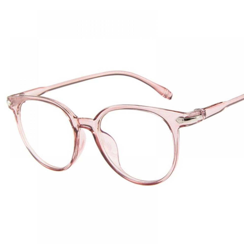 Vintage round clear non-prescription eyeglasses