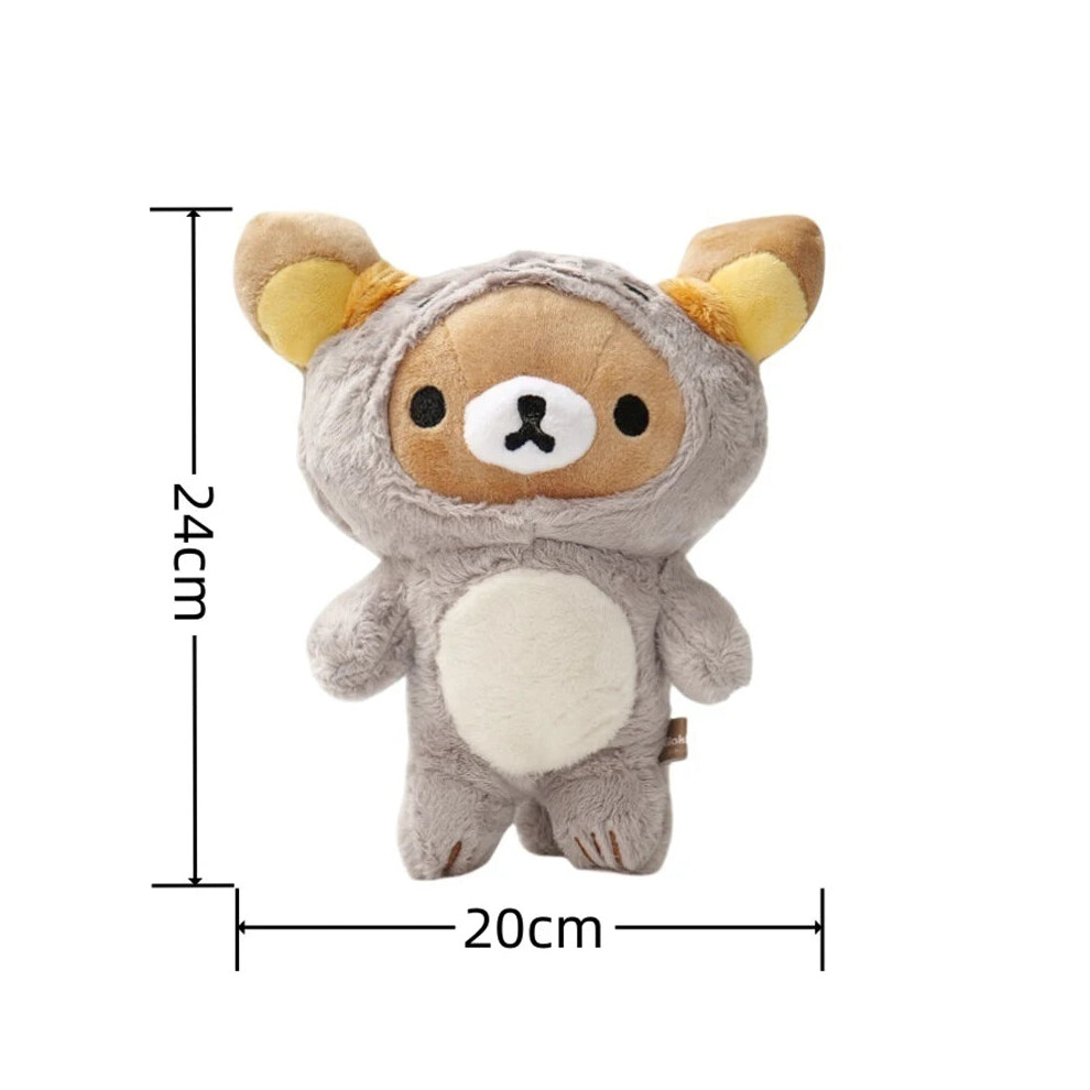 Photos - Other Toys  7 Styles Rilakkuma Plush Teddy Bear Peluche Lovely Anime Bear Stuffed Doll Kawaii Room Decor Anime Birthday(24cm rilakkuma)