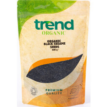 Trend Organic Black Sesame Seeds, 500g–Good Source of Protein, Dietary Fiber, Healthy Fats, and Essential Minerals – Certified Organic, Vegan, GMO