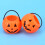 Halloween pumpkin candy bucket orange 24 pcs 6