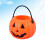 Halloween pumpkin candy bucket orange 24 pcs 3