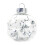 HESHENG Christmas Tree Ornaments 60mm Silver 24pc 3