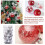 HESHENG Christmas Tree Ornaments 60mm Silver 24pc 6