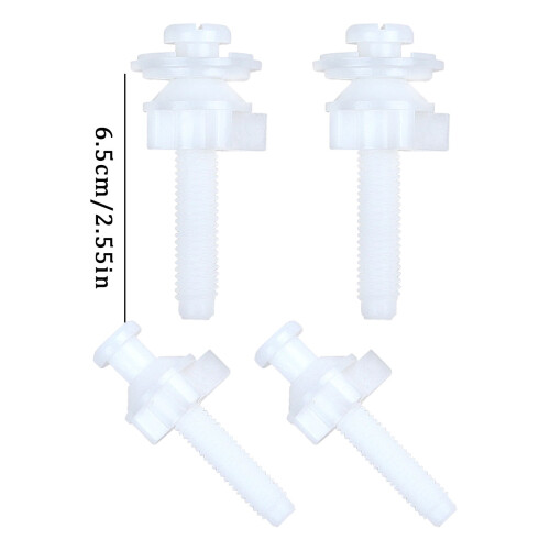Toilet Lid Lock Plastic Seat Cover Screw Fixing Accessory 2