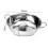 Stainless Steel Twin Divided Hot Pot 28cm Silver 2