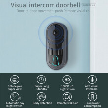 Wifi Video Dörrklocka Trådlös Röst Intercom Monitor 1080P HD Night Vision Doorbell Camera