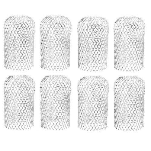 8 Pcs Gutter Guards - Aluminum Gutter Downspout Guard, Expandable Leaf Strainer Gutter Screen Covers Down 12 X 17cm