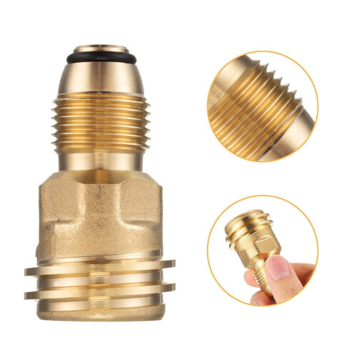Propaanisäiliön sovitin POL - QCC-1Brass 100lb LP 2