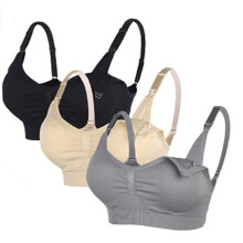 Maternity Nursing Bralette Seamless Wirefree 3 Pack