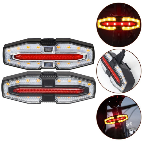 Bike Turn Signal Light Front Rear Wireless Remote Kit 1