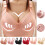 Draadloze minimizerbeha voor dames, licht gevoerd, plus size, rood 1