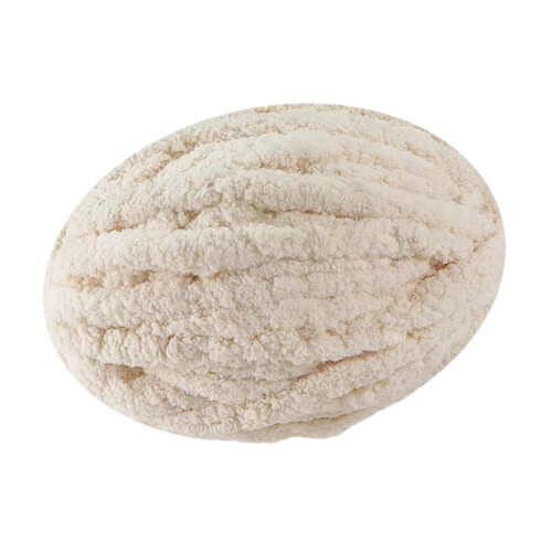 Beige Chunky Wool Yarn for Crocheting and Arm Knitting 1