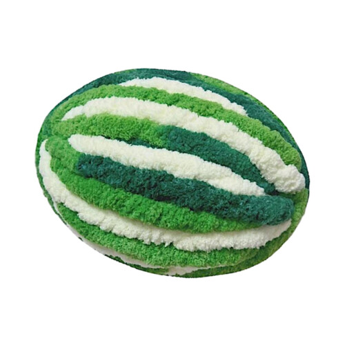 Wool Yarn Bulky Green White 100g 2