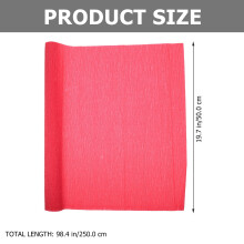 KALLORY red crepe paper roll 11.8 x 19.7 in