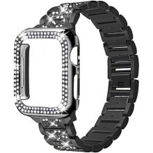 Apple Watch szíj strassz rozsdamentes acél 38–45 mm